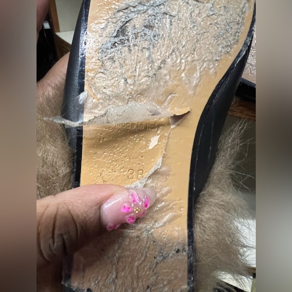 Gucci PRINCETOWN LEATHER FLATS size WOMENS 38 - Picture 5 of 10